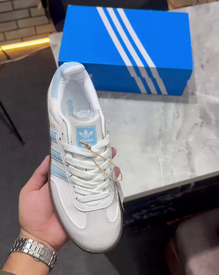 Adidas Samba Blue N Grey1