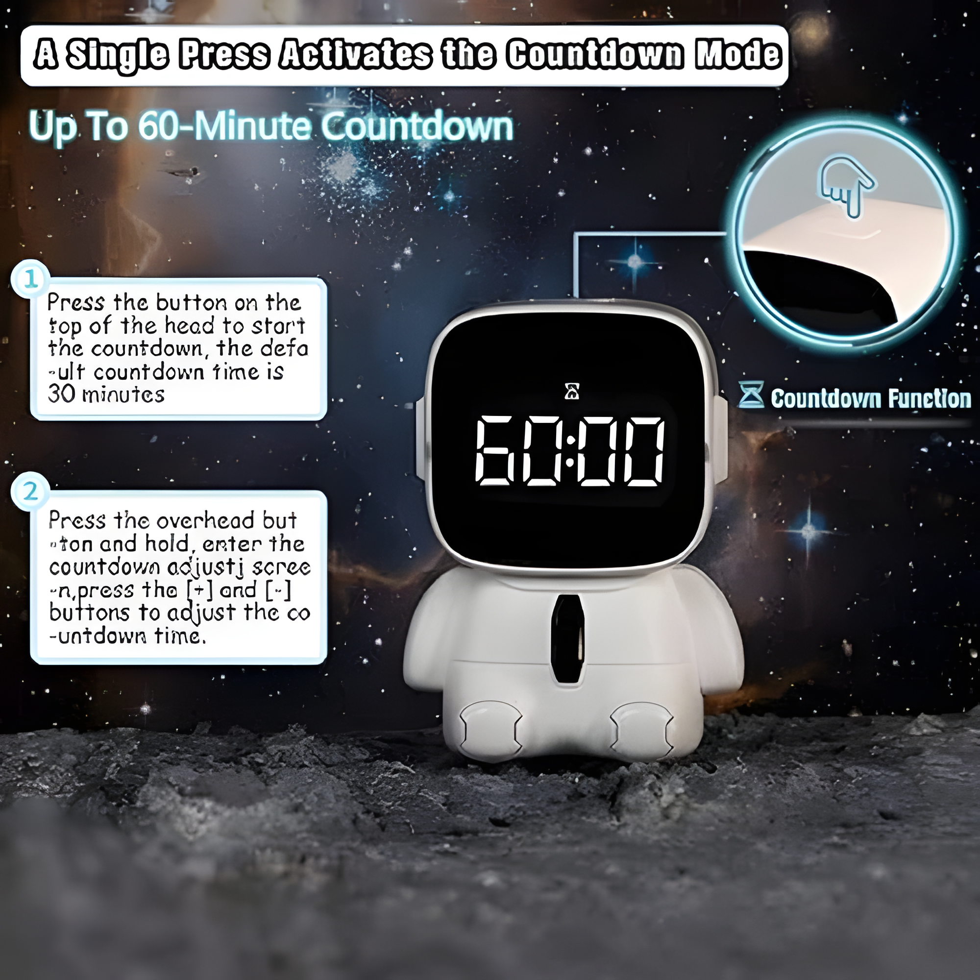 Astronaut Emoji Alarm 