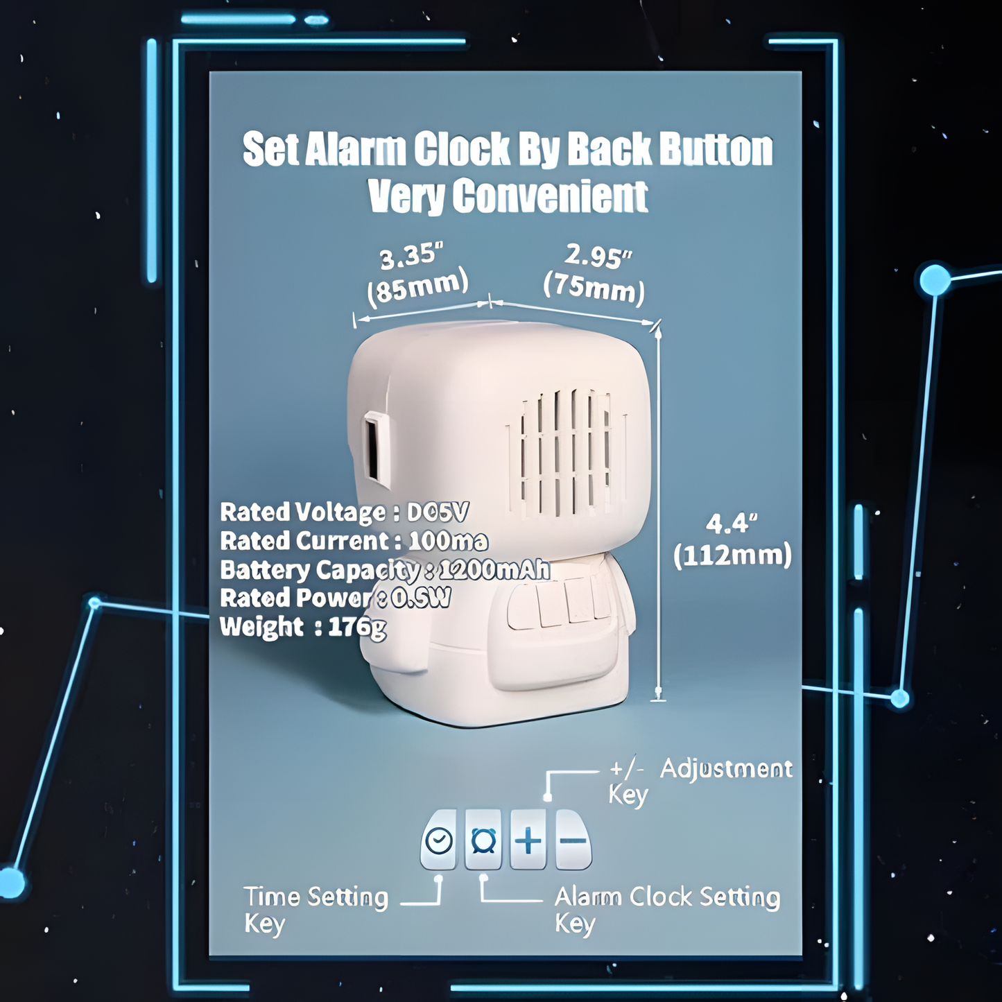 Astronaut Emoji Clock
