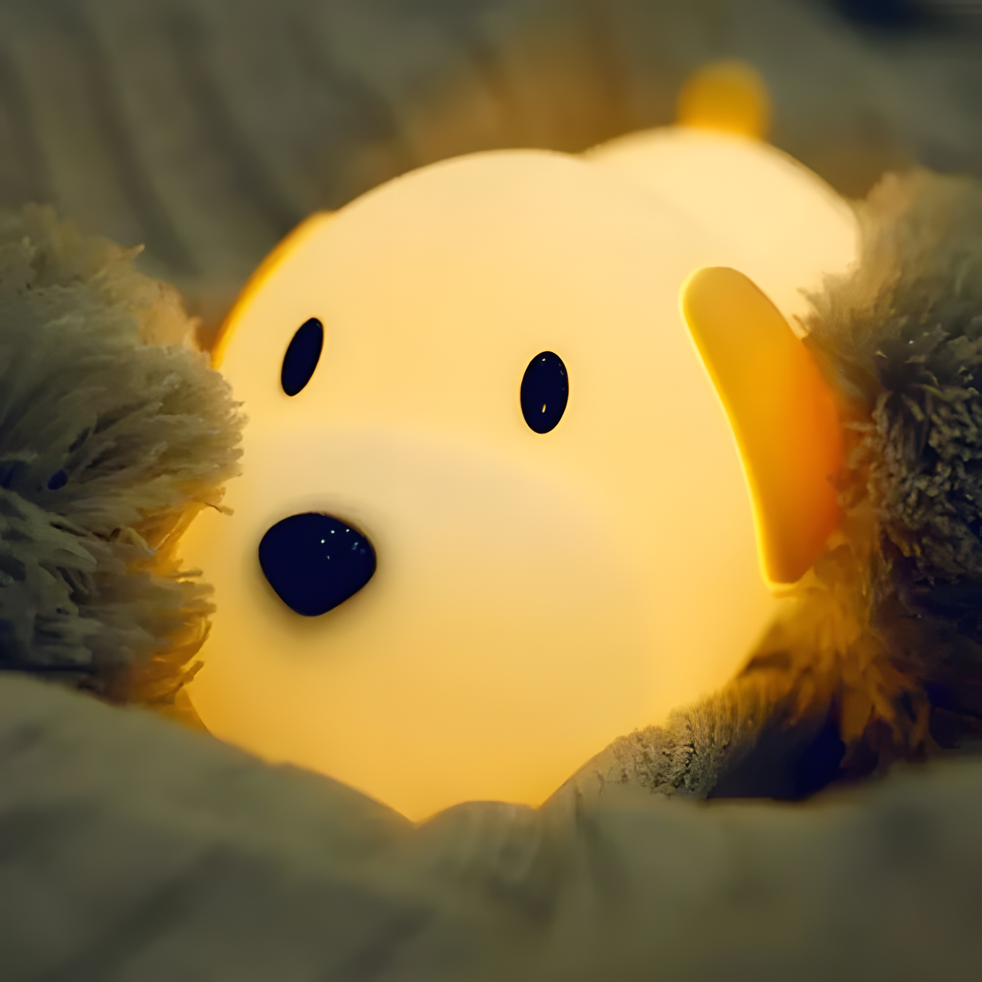 Cute Silicone Sleeping Puppy Lamp