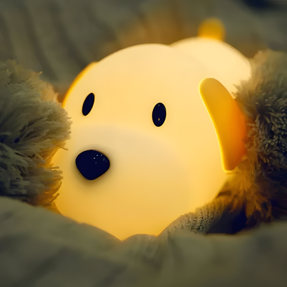 Cute Silicone Sleeping Puppy Lamp