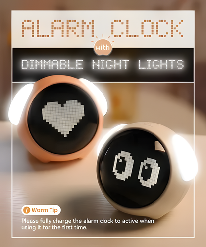 Emoji Alarm Clock Night Light Lamp4