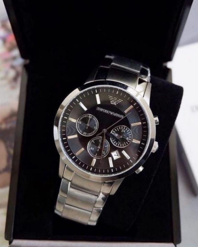 Emporio Armani Blacked-Out Chronograph