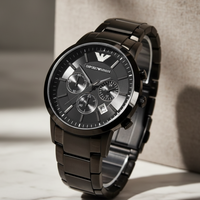 Emporio Armani Classic Black Dial Stainless Steel12