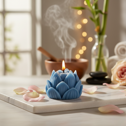 Lotus Blossom Decorative Candle