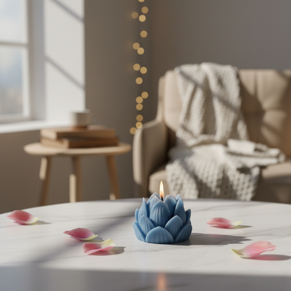 Lotus Blossom Decorative Candle1