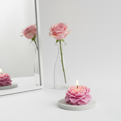 Rose Blossom Decorative Candle