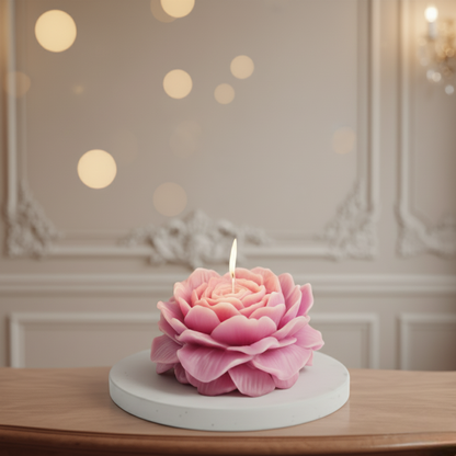 Rose Blossom Decorative Candle1