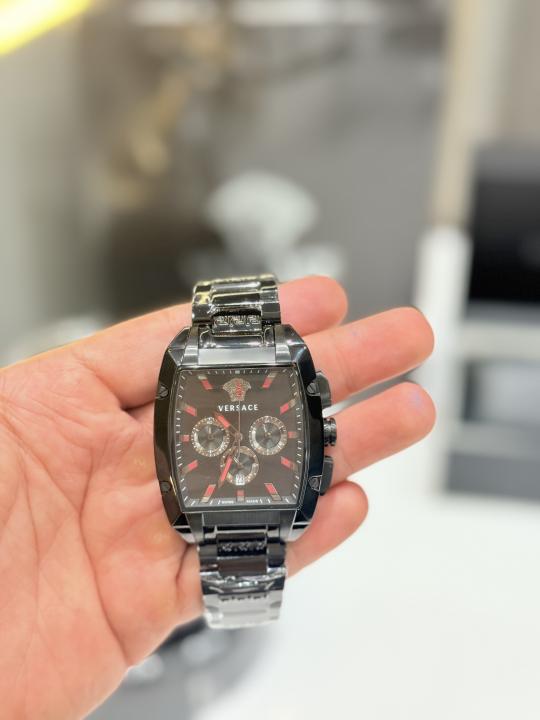 Versace Black Square Chain