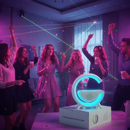 G-Speaker with wireless mobile charging bluetooth speaker